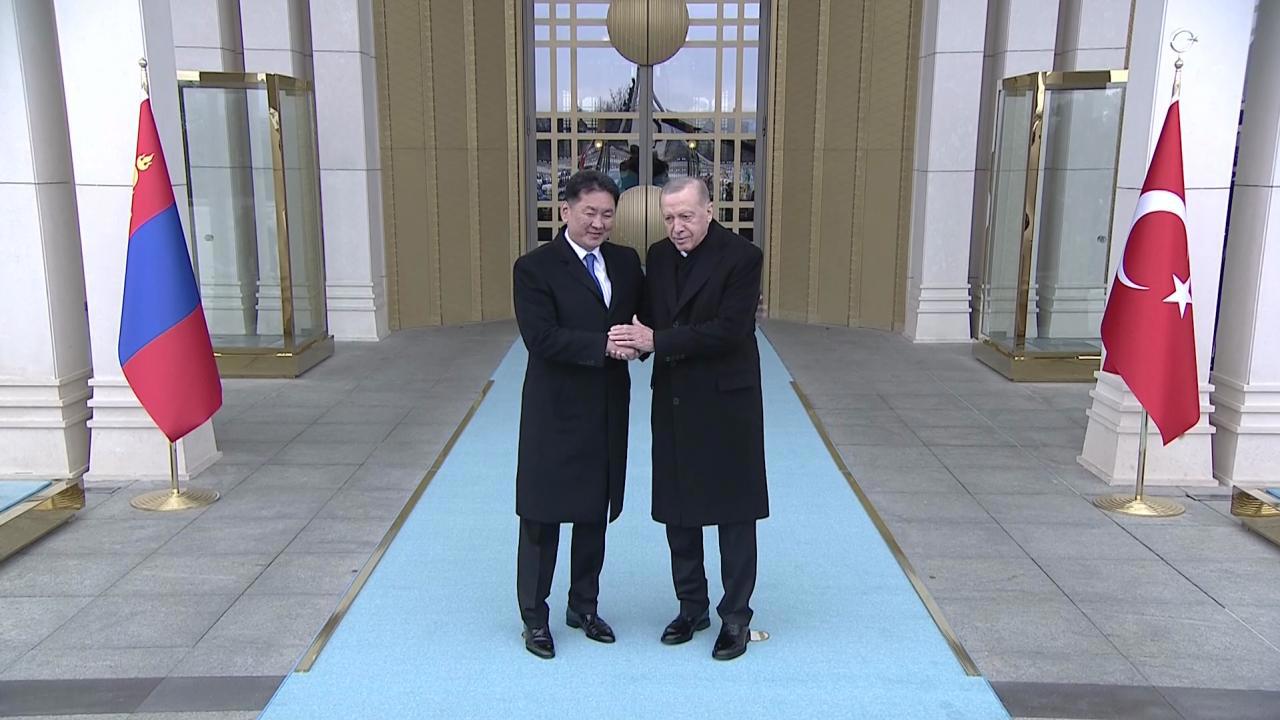 Moğolistan Cumhurbaşkanı Ukhnaa, Türkiye'yi ziyaret etti