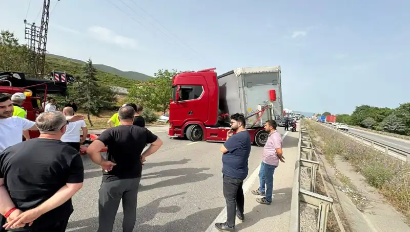Seyir Halindeyken Arı Soktu, Trafikte Şaşkınlık Yaratan Kaza!