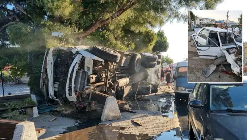 Freni Patlayan Kamyon, Trafik Işığında Korkunç Bir Kazaya Sebep Oldu!