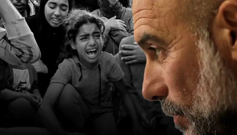 Pep Guardiola'dan Gazze Mesajı: "Acıyı Vücudumda Hissediyorum!"