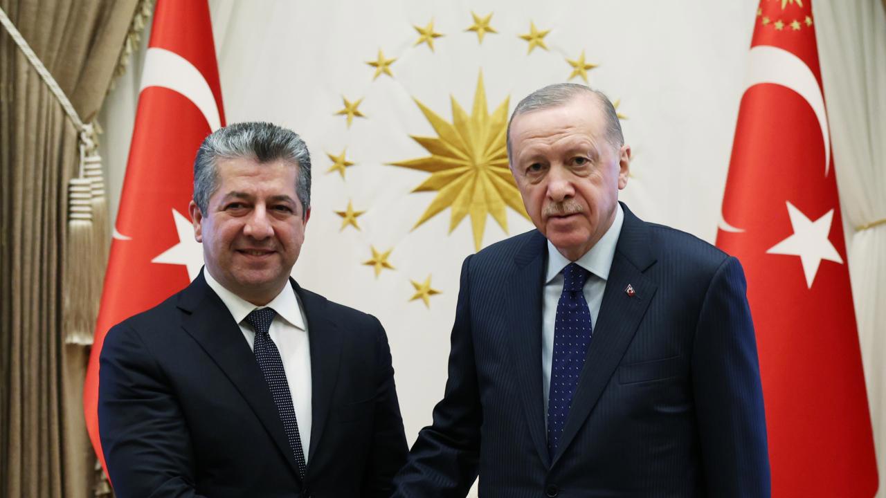 Cumhurbaşkanı Erdoğan, IKBY Başbakanı Barzani ile görüştü