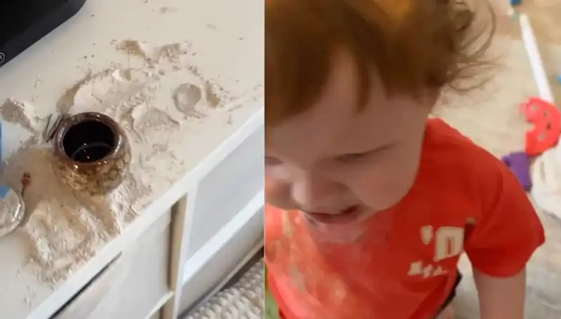 1 Yaşındaki Bebek Dedesinin Pizza Kıyma İle Doyururken Şaşırttı
