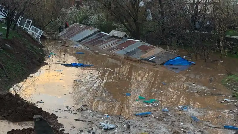 Bingöl'de Sağanak Yağış ve Sonuçları: Ahırlar Sular Altında Kaldı