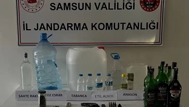 Samsun'da Sahte İçki Operasyonu: Kasten İnsan Hayatı Tehlikeye Atıldı