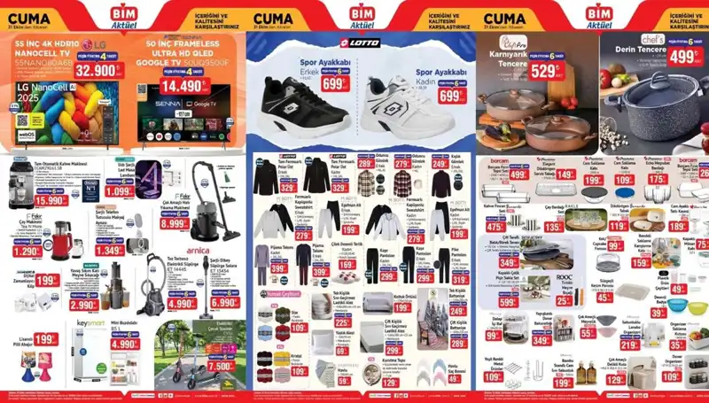 BİM 31 Ekim Aktüel Ürünler Kataloğu: Kaçırılmayacak Fırsatlar!